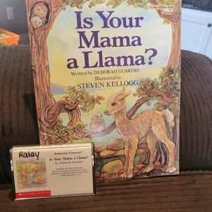 "Is Your Mama a Llama" book by Deborah Guarino" with audio cassette